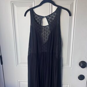 Anthropologie Lilia black maxi dress